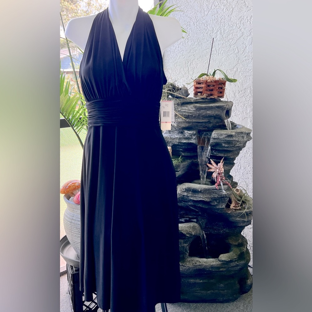 Rena Rowan black evening dress